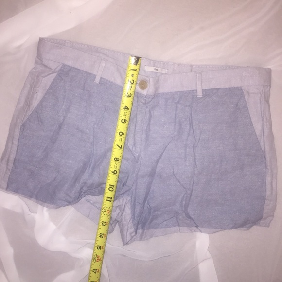 🔴 GAP Linen Tonal Shorts EUC 🛍 Size 12 - Picture 2 of 7